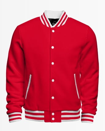 Varsity jacket in Red